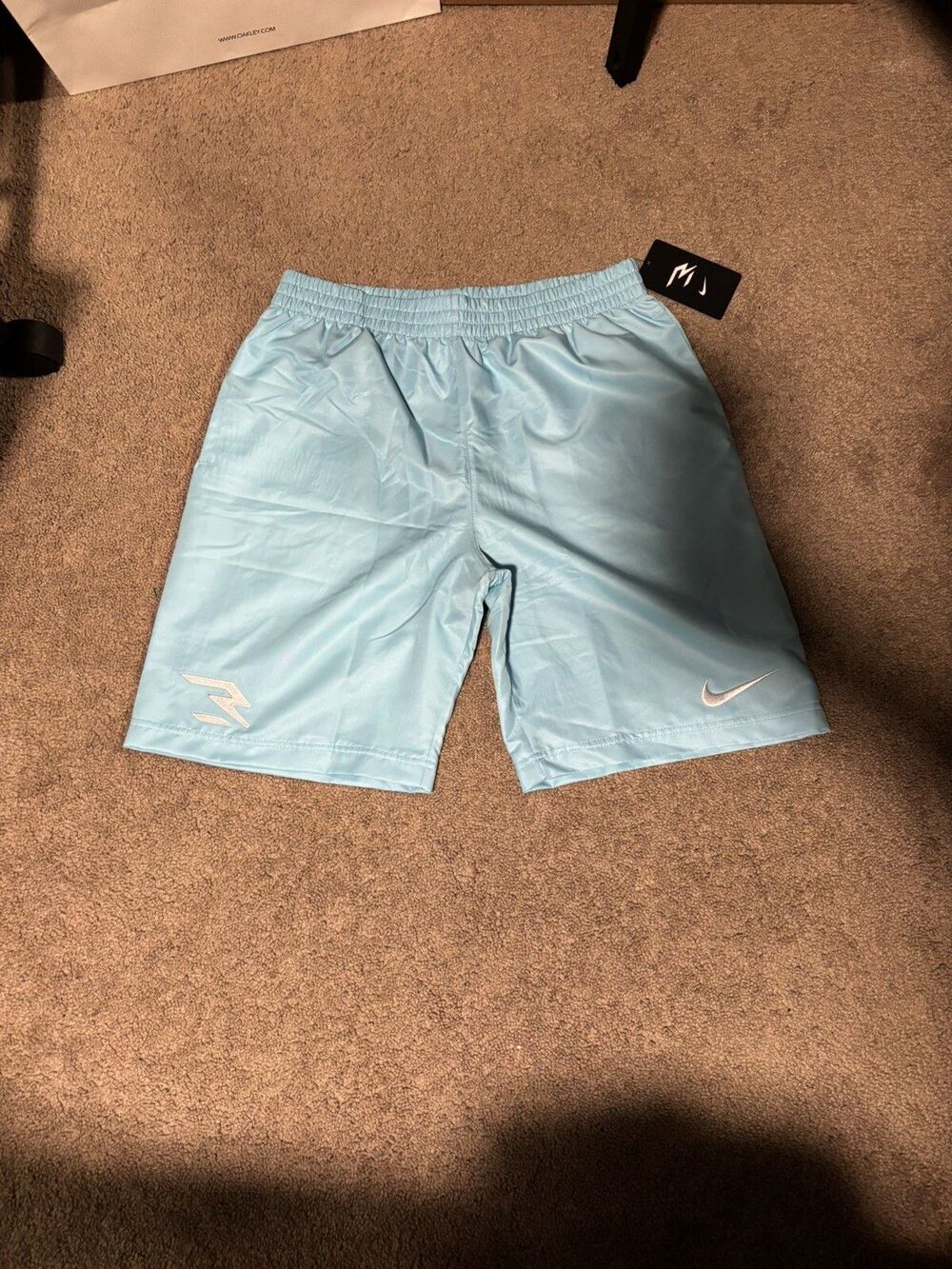 NWT 3BRAND By Russell Wilson Nike Badge Mesh Net Swim Shorts Swimtrunks Size XL